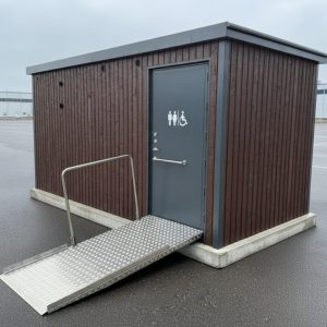 Servicehus för camping, marina, offentlig miljö