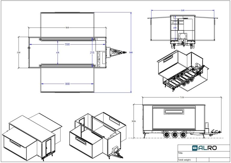 Operationsvagn, Försvarsvagn, Militärvagn, FVM, Smink-vagn, Make-up trailer 4