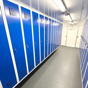 Duschvagn & Toalettvagn 1P + 30klädskåp